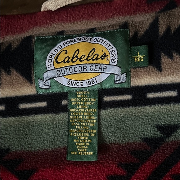 NWOT Cabela's Khaki Men's Military Field / Canvas / Chore Jacket  in Size L - Picture 14 of 15